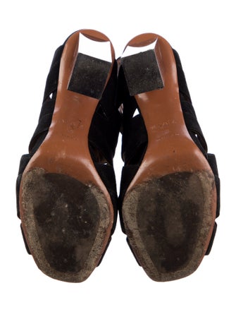Alaïa Suede Gladiator Sandals