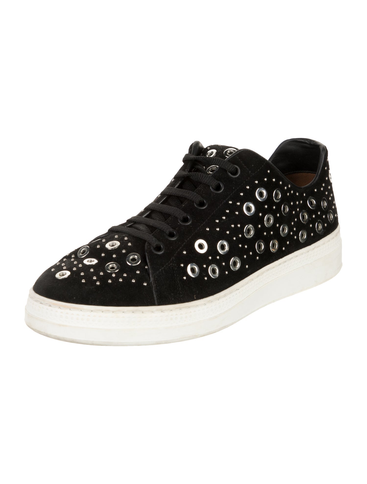 Alaïa Suede Studded Accents Sneakers