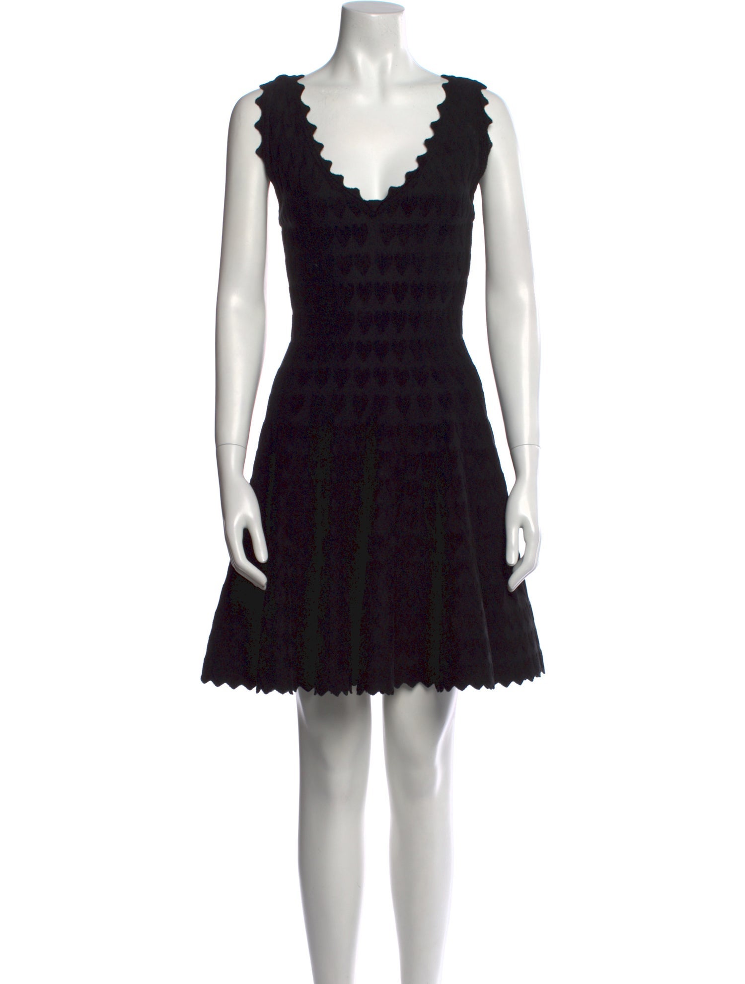 Alaïa V-Neck Mini Dress