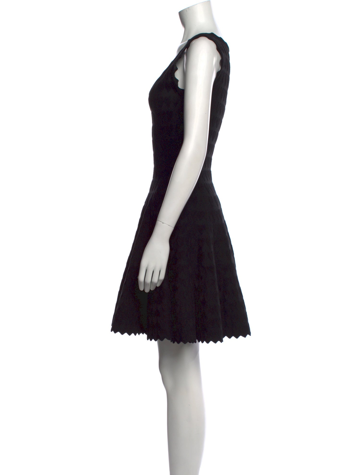 Alaïa V-Neck Mini Dress