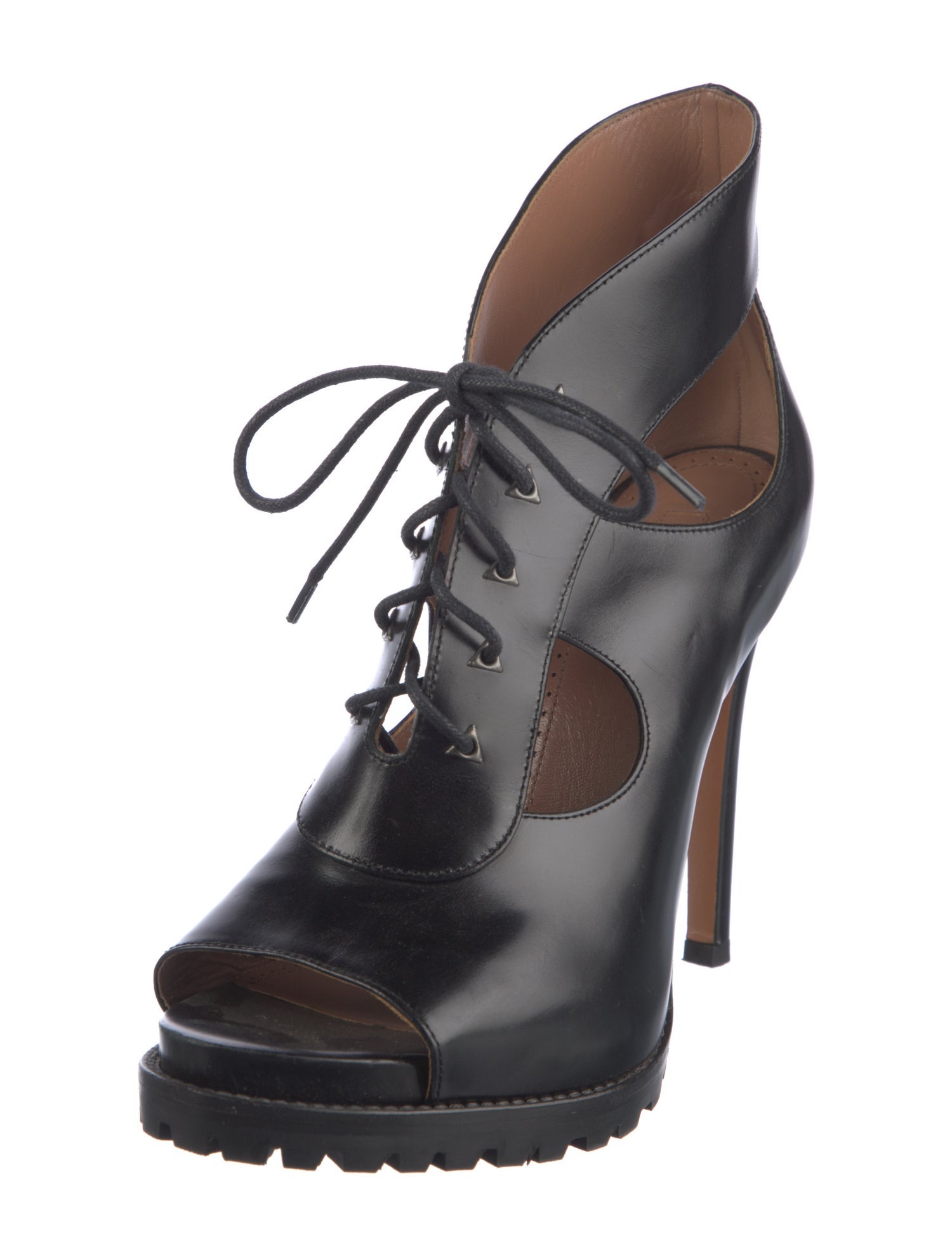 Alaïa Leather Gladiator Sandals