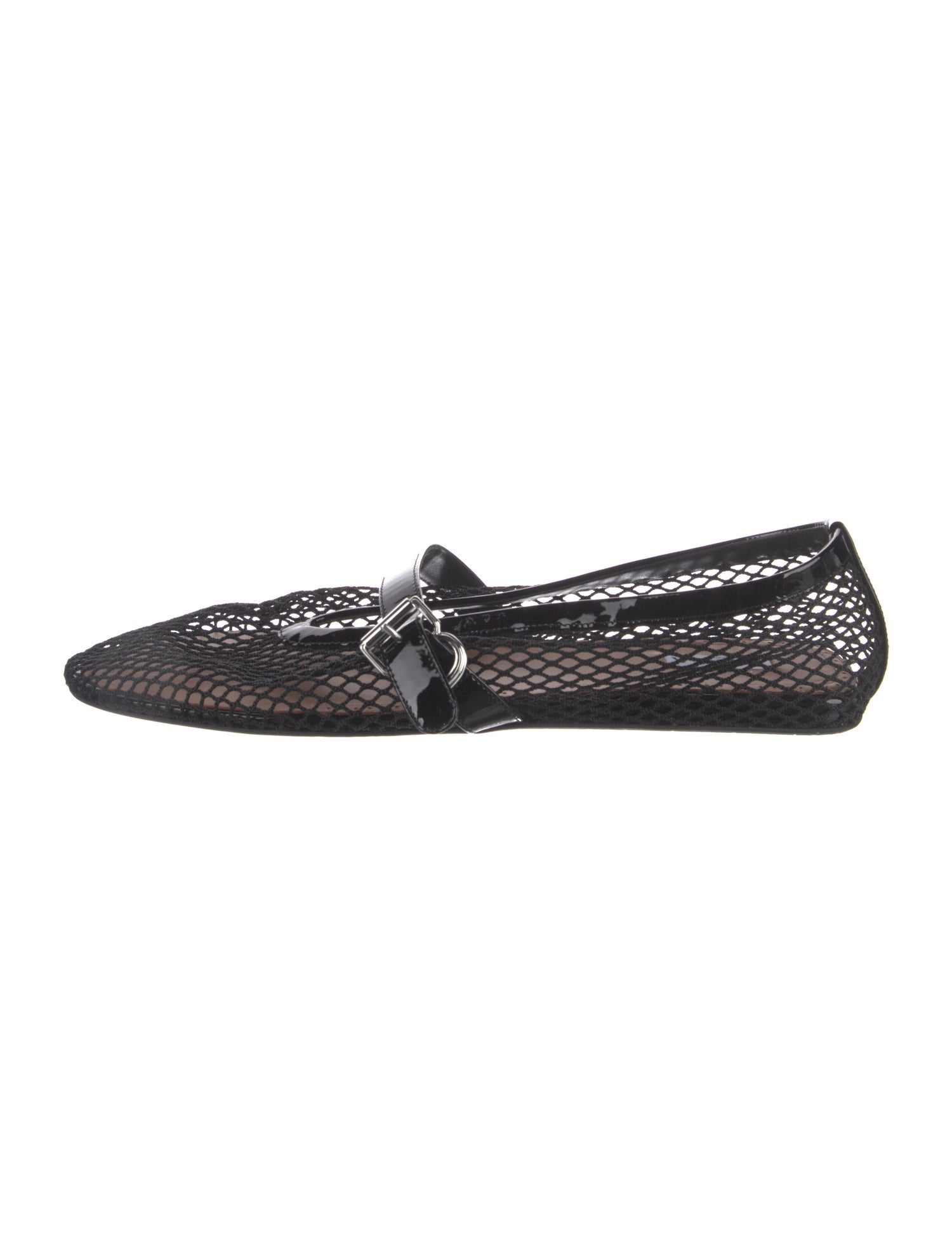 Alaïa Mesh Mesh Accents Mary Jane Flats