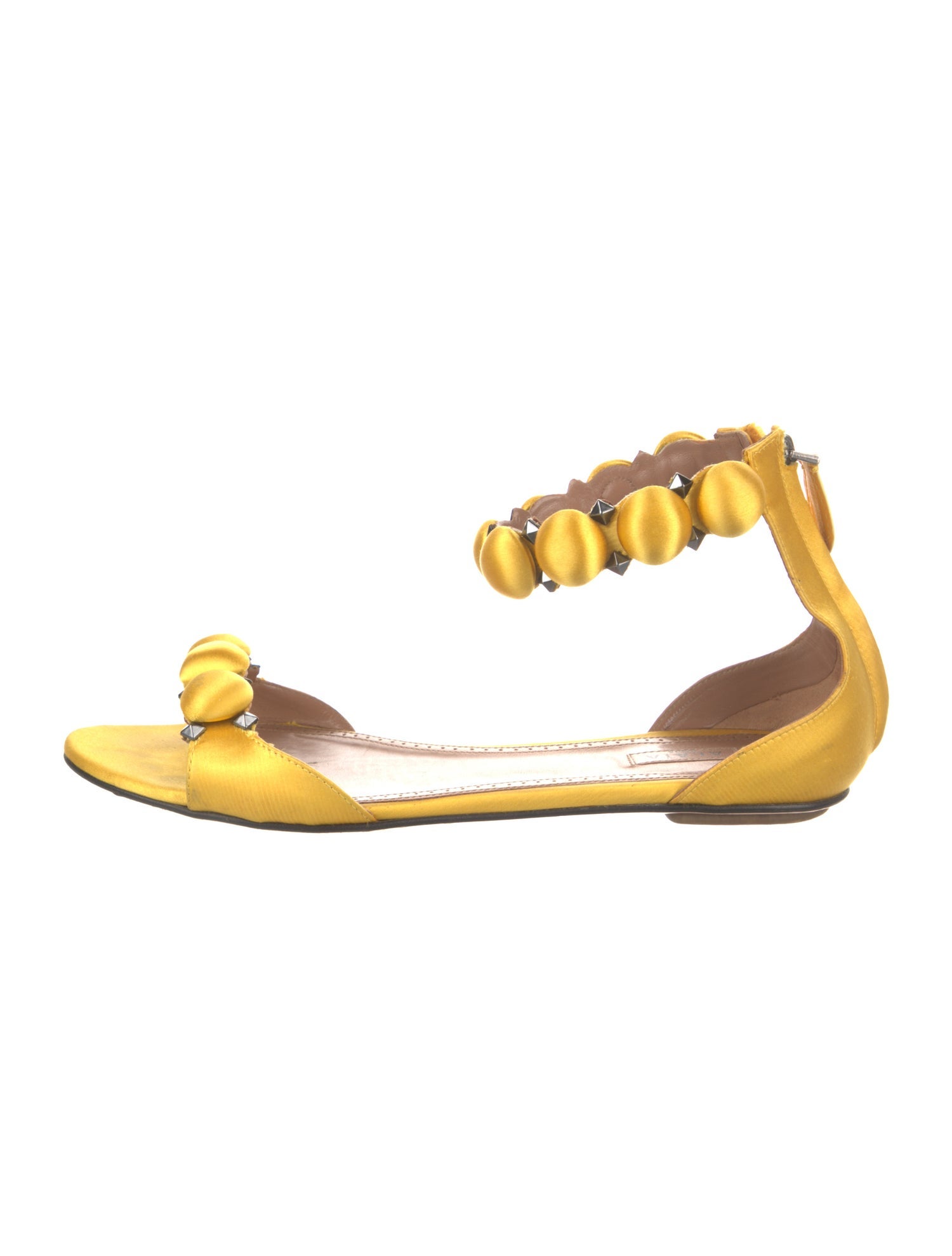 Alaïa Satin Studded Accents Sandals