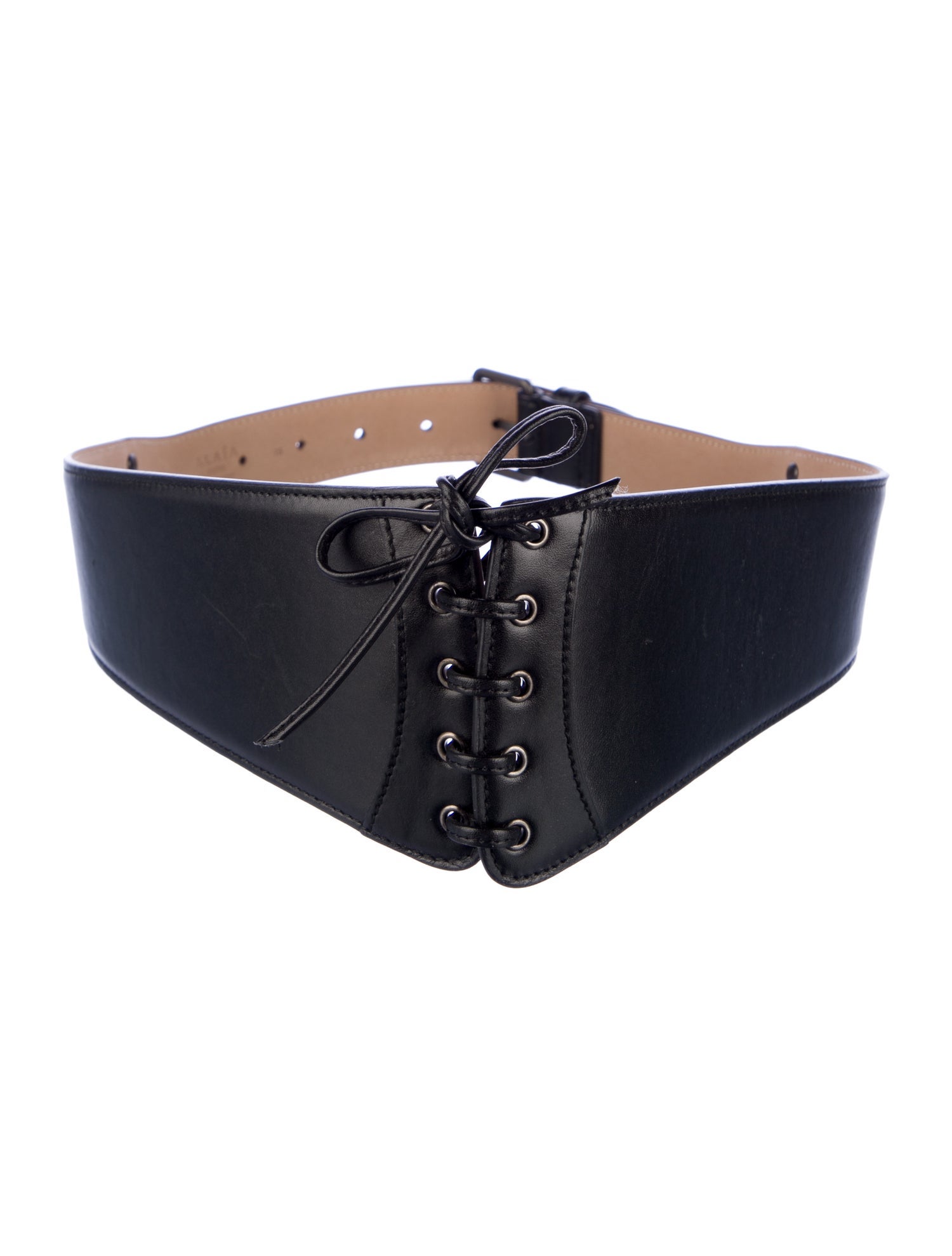 Alaïa Wide Leather Waist Belt