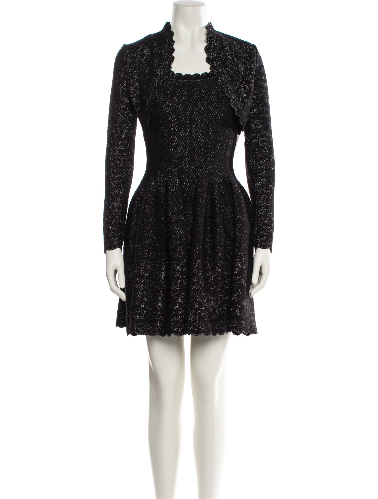 Alaïa Scalloped Accent Dress Set