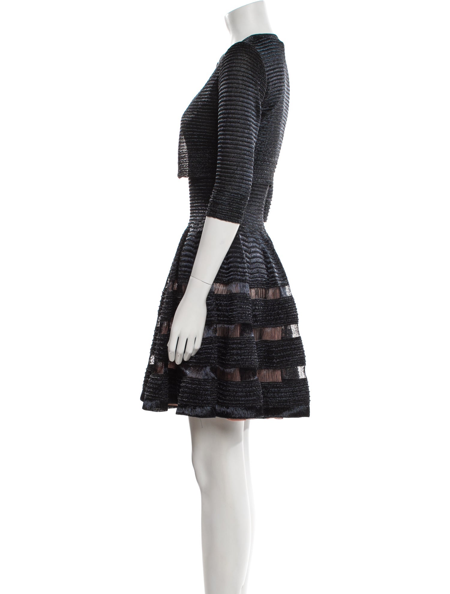 Alaïa Printed Glitter Accents Dress Set