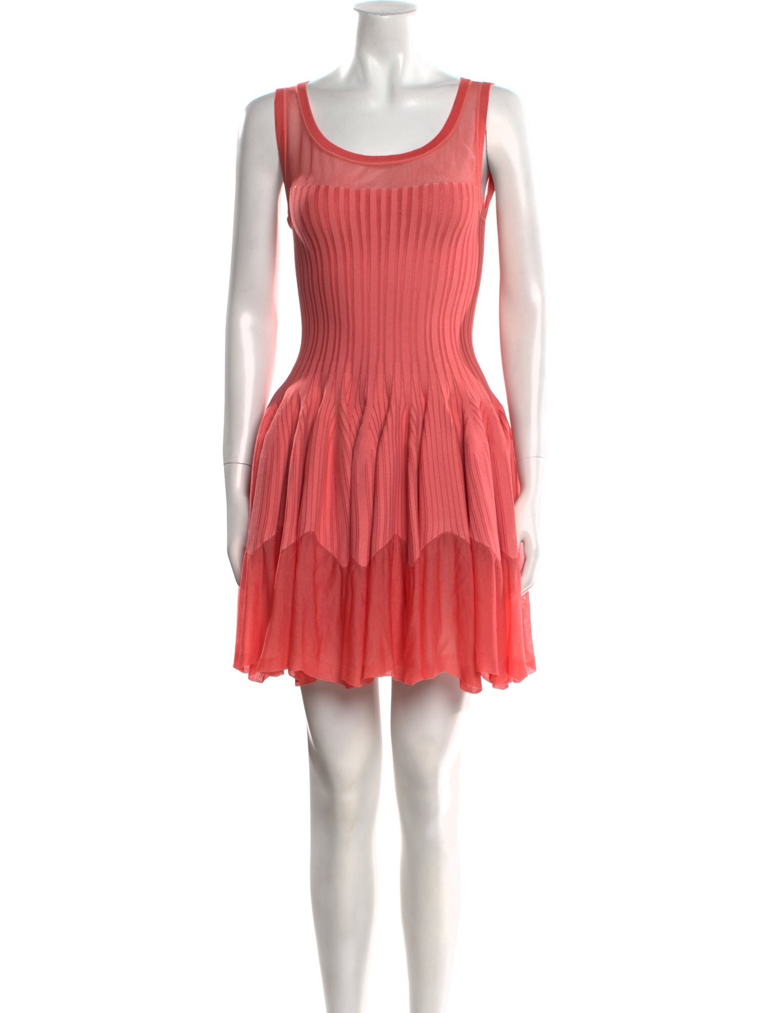 Alaïa Scoop Neck Mini Dress