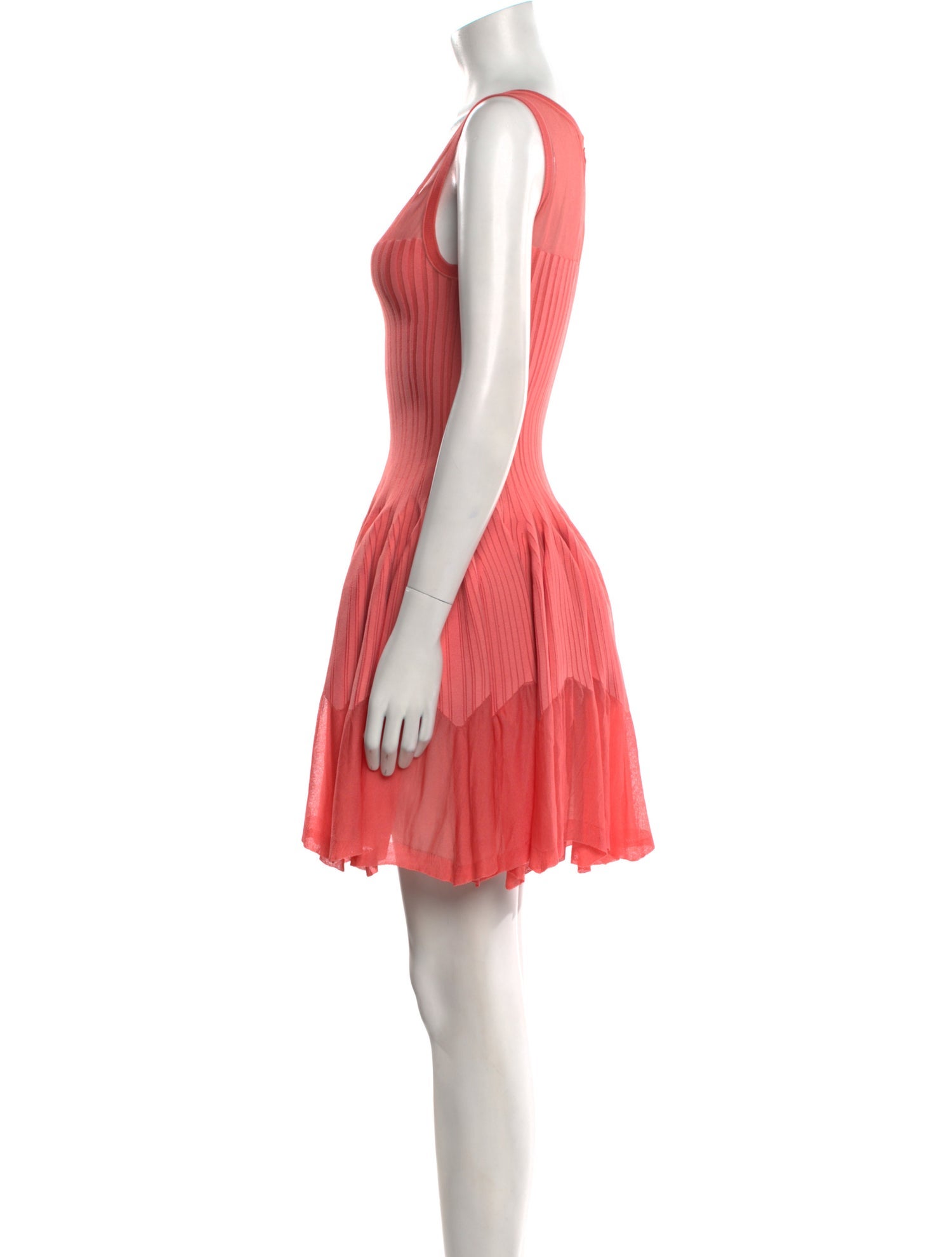 Alaïa Scoop Neck Mini Dress