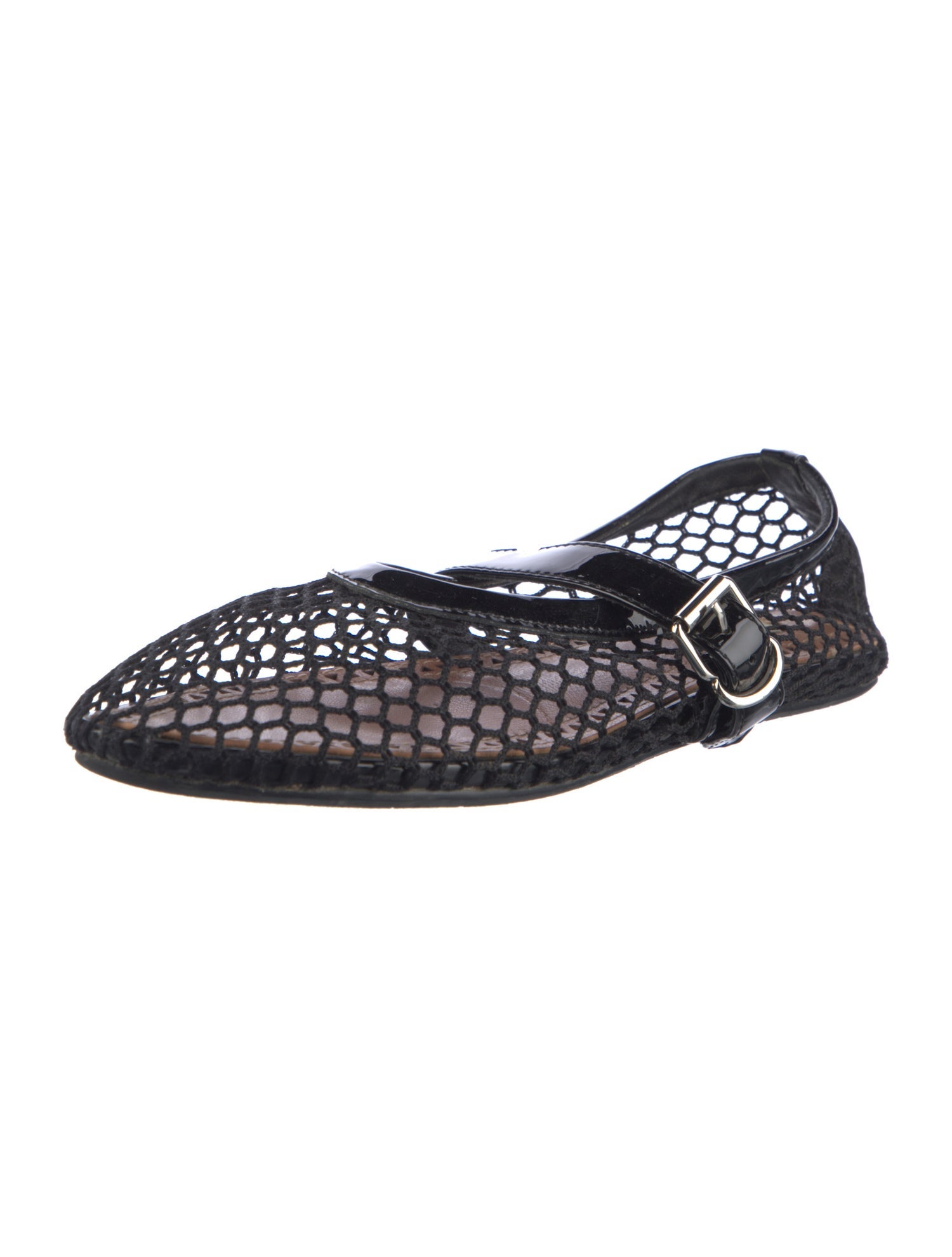 Alaïa Mesh Mesh Accents Ballet Flats