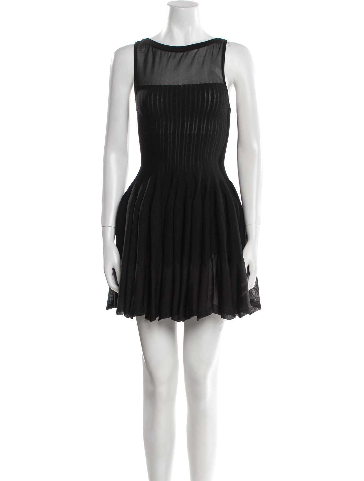 Alaïa Bateau Neckline Mini Dress