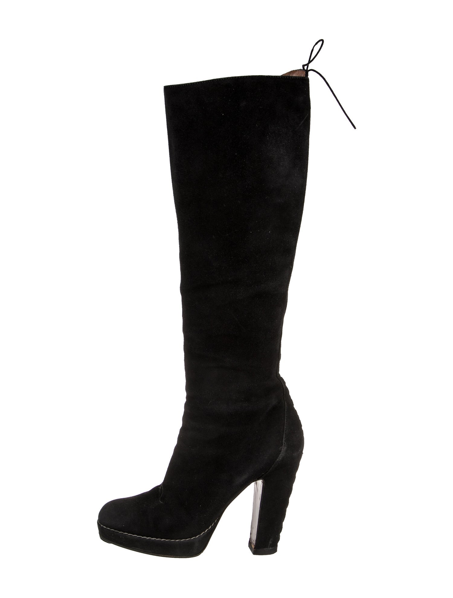 Alaïa Suede Lace-Up Boots
