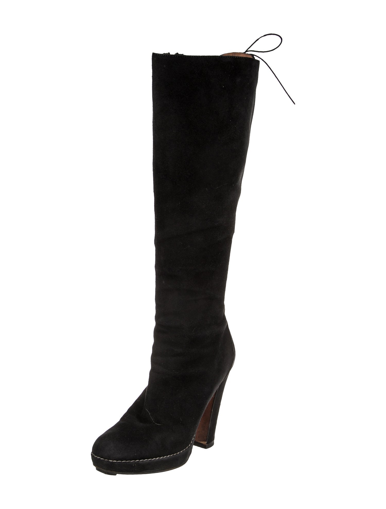 Alaïa Suede Lace-Up Boots
