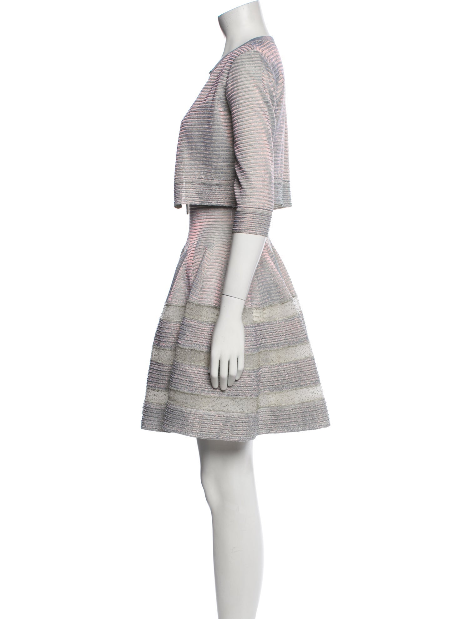 Alaïa Printed Glitter Accents Dress Set