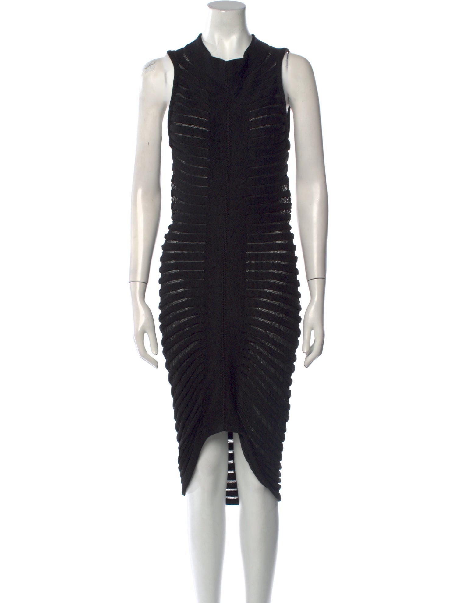 Alaïa Crew Neck Midi Length Dress w/ Tags