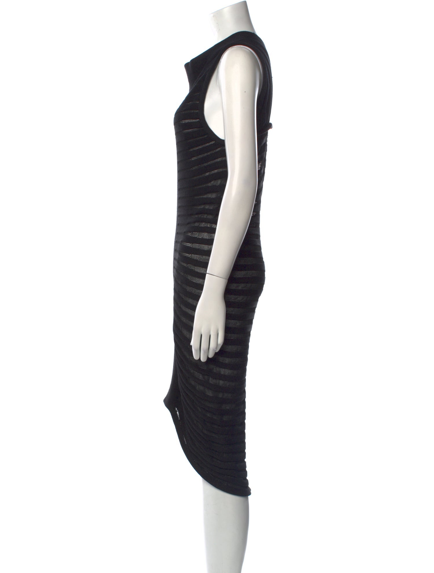Alaïa Crew Neck Midi Length Dress w/ Tags
