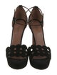 Alaïa Suede Lasercut Accents Sandals