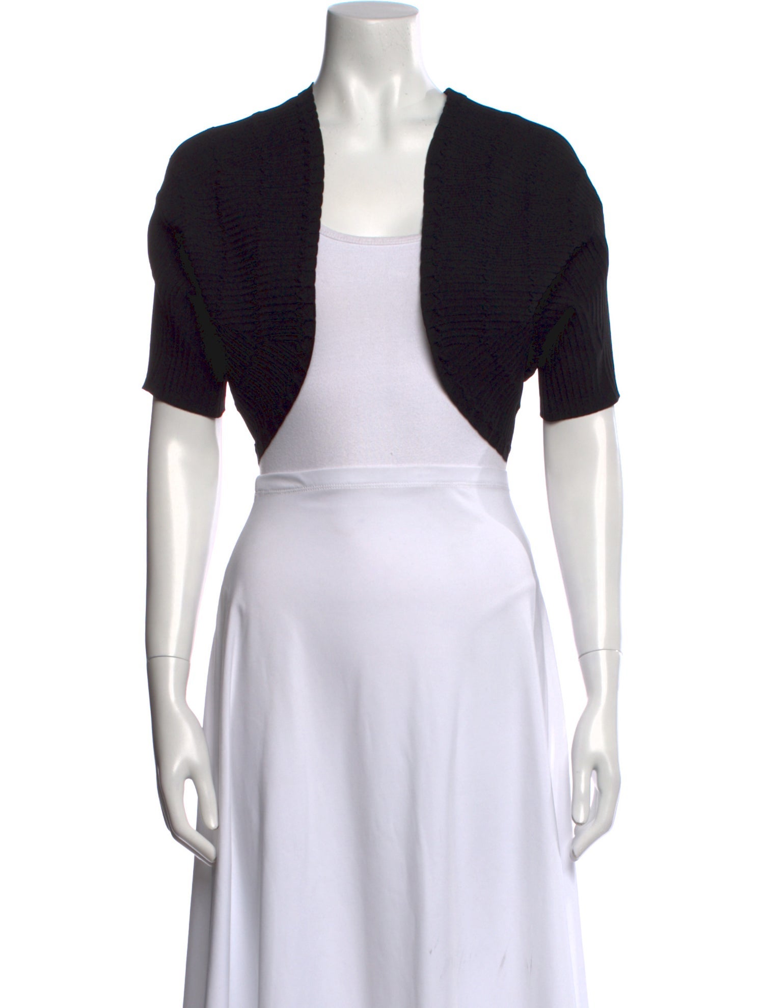 Alaïa V-Neck Short Sleeve Crop Top w/ Tags