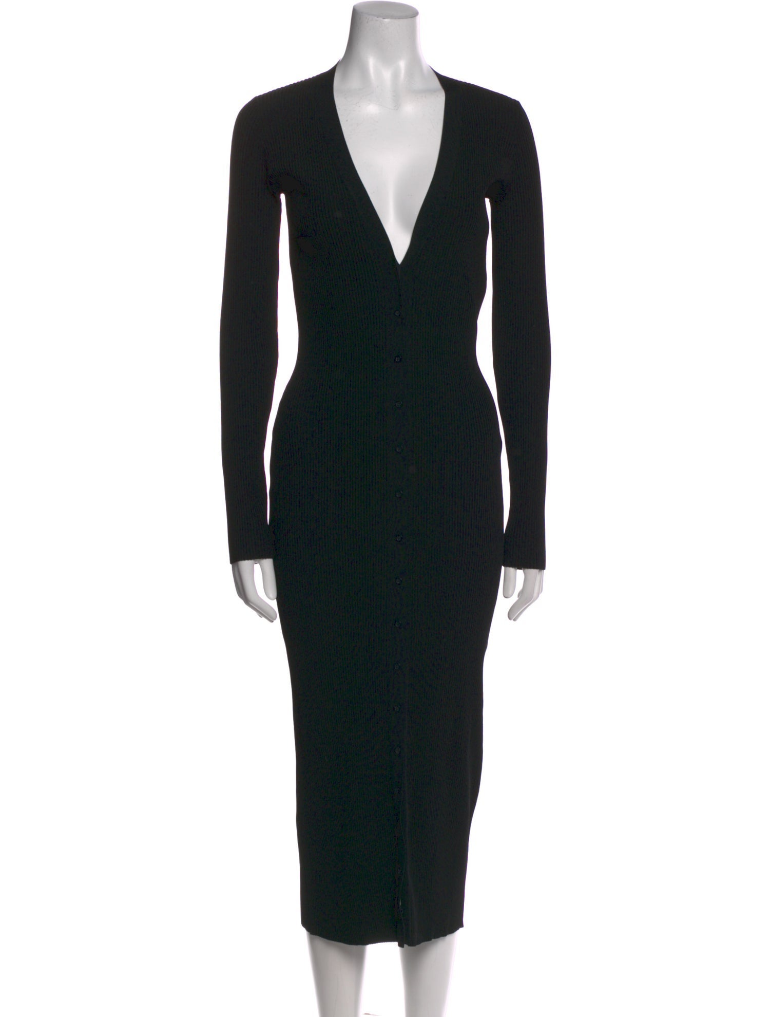 Alaïa V-Neck Long Dress w/ Tags