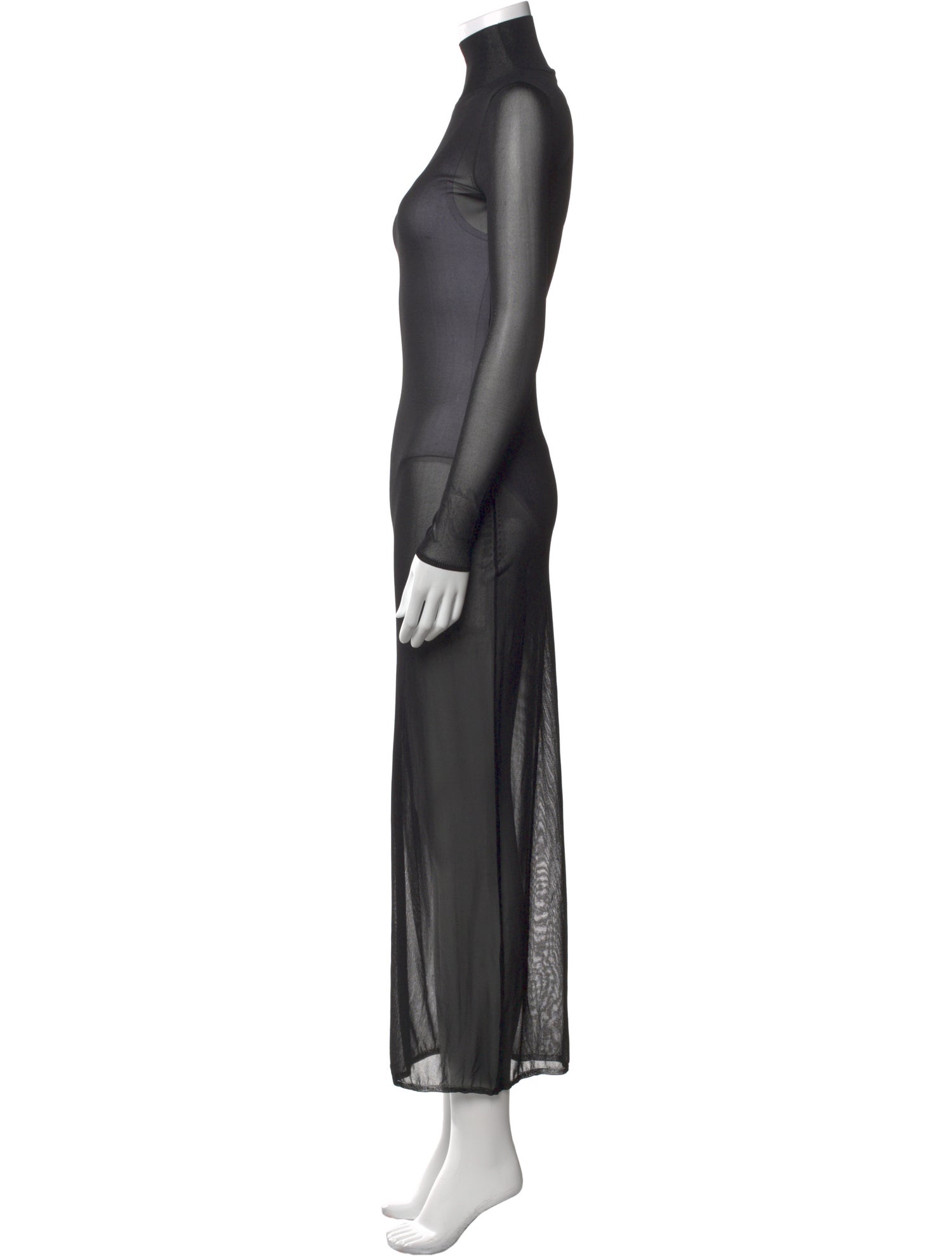 Alaïa Turtleneck Long Dress