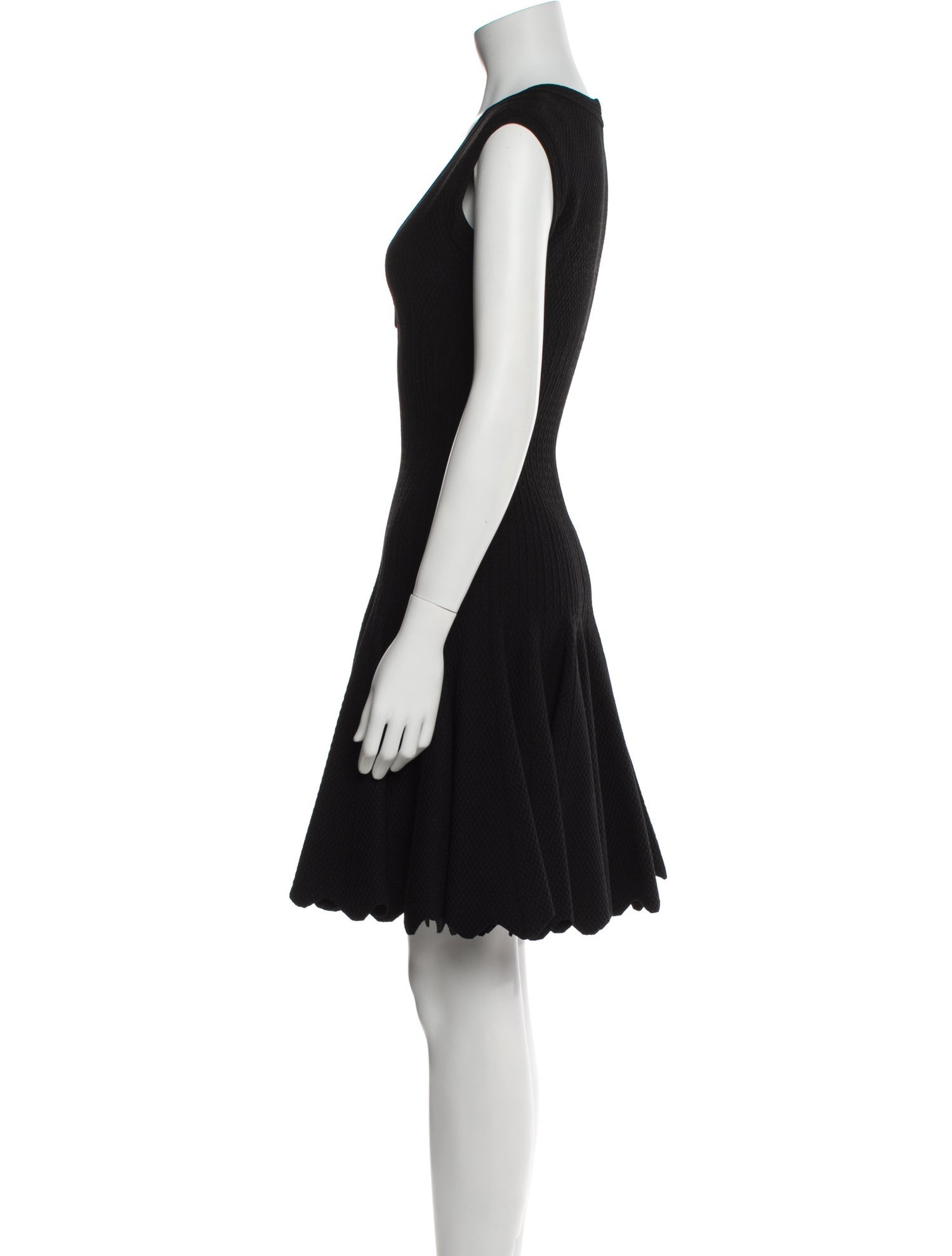 Alaïa V-Neck Mini Dress