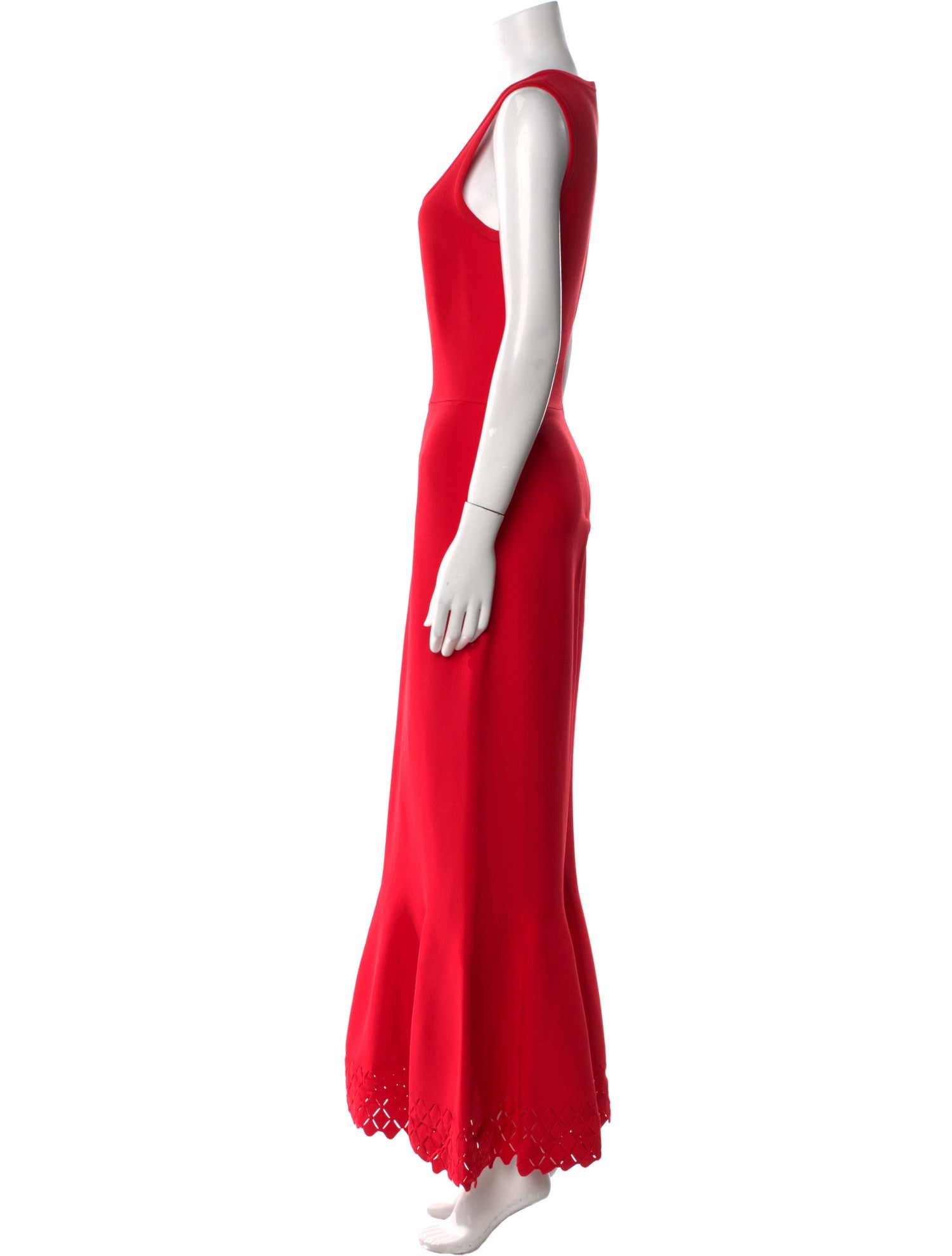 Alaïa Square Neckline Long Dress