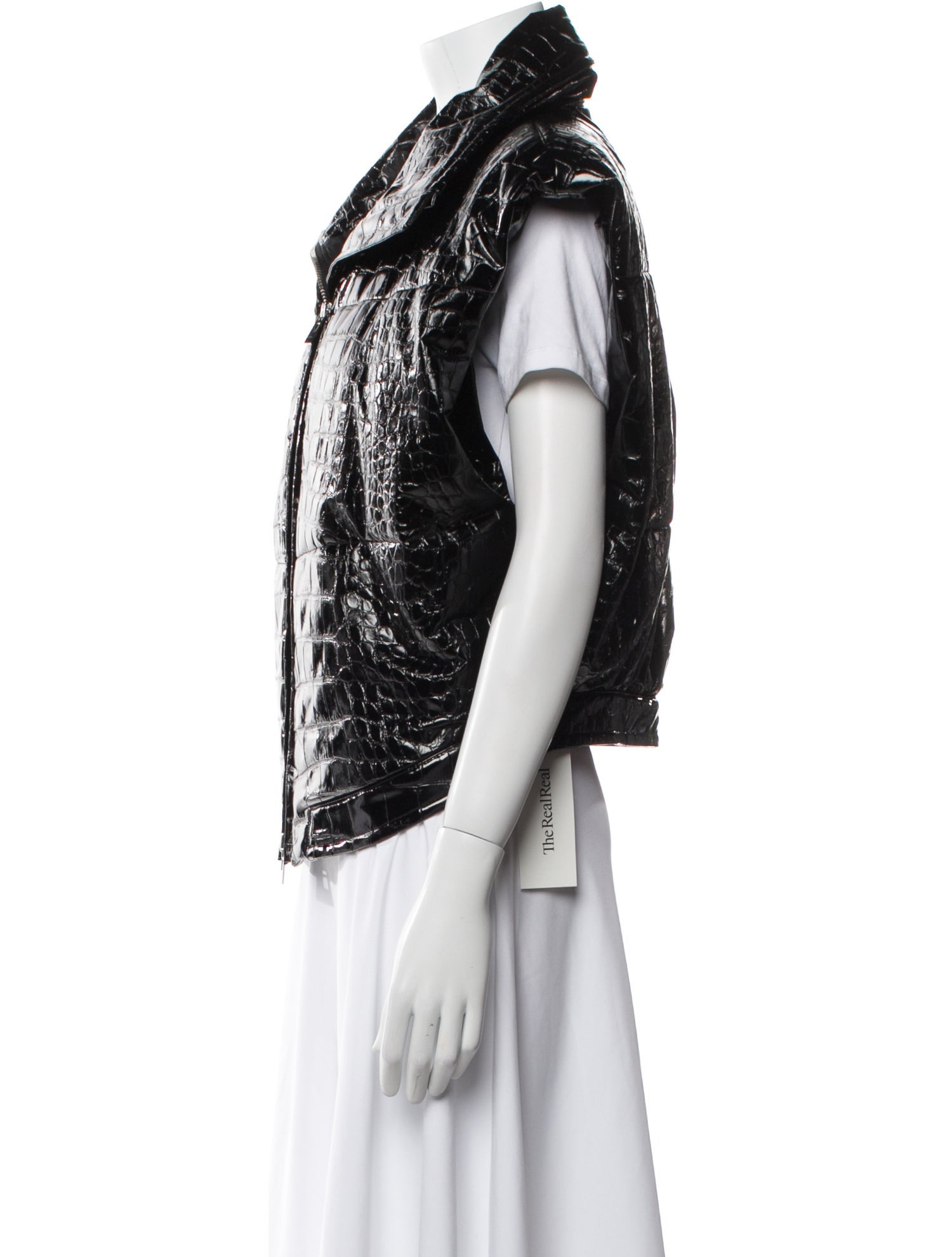 Alaïa Faux Leather Vest