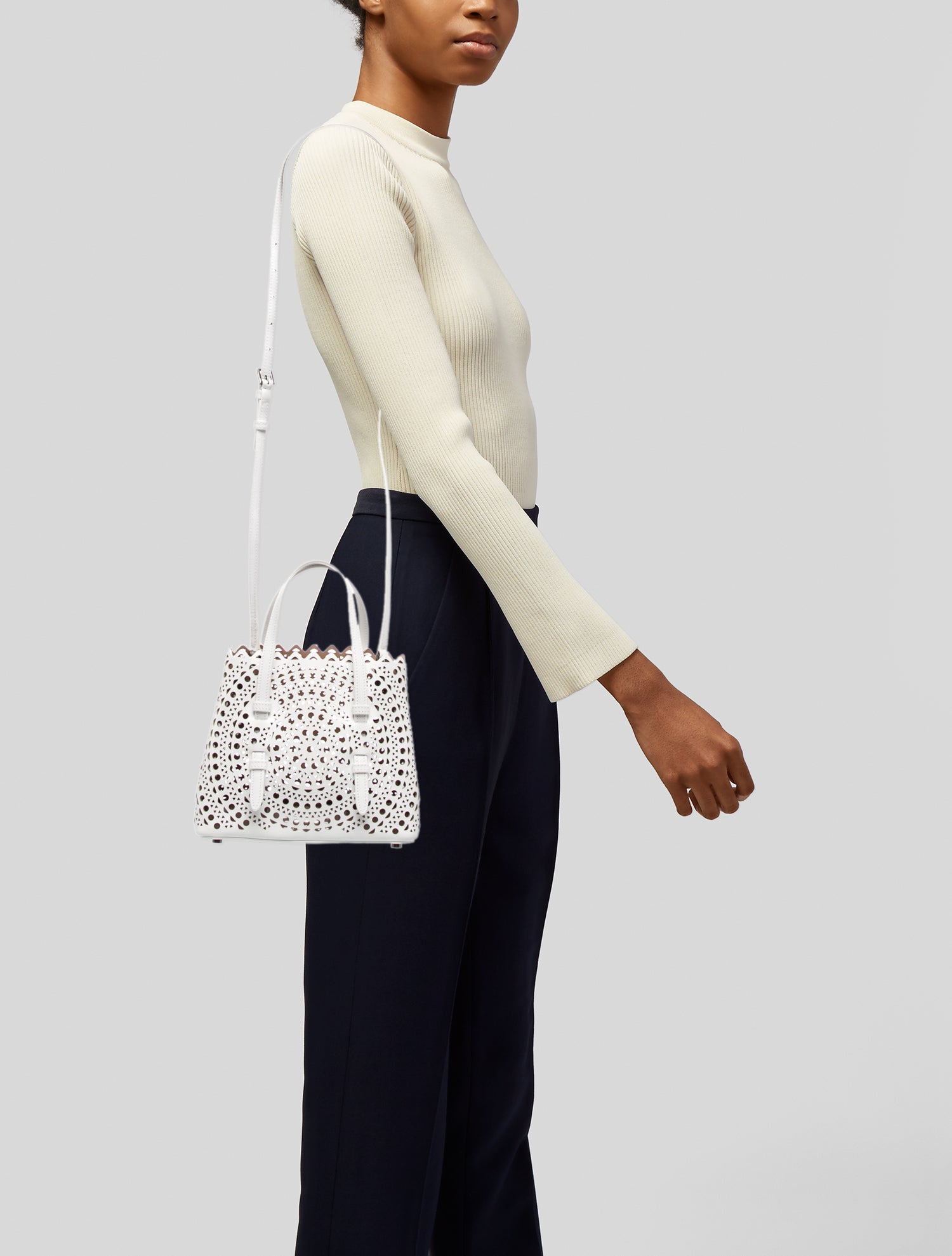 Alaïa Leather Top Handle Bag