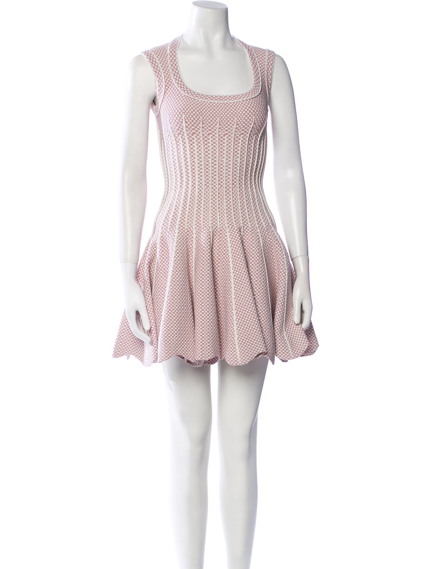 Alaïa Polka Dot Print Mini Dress