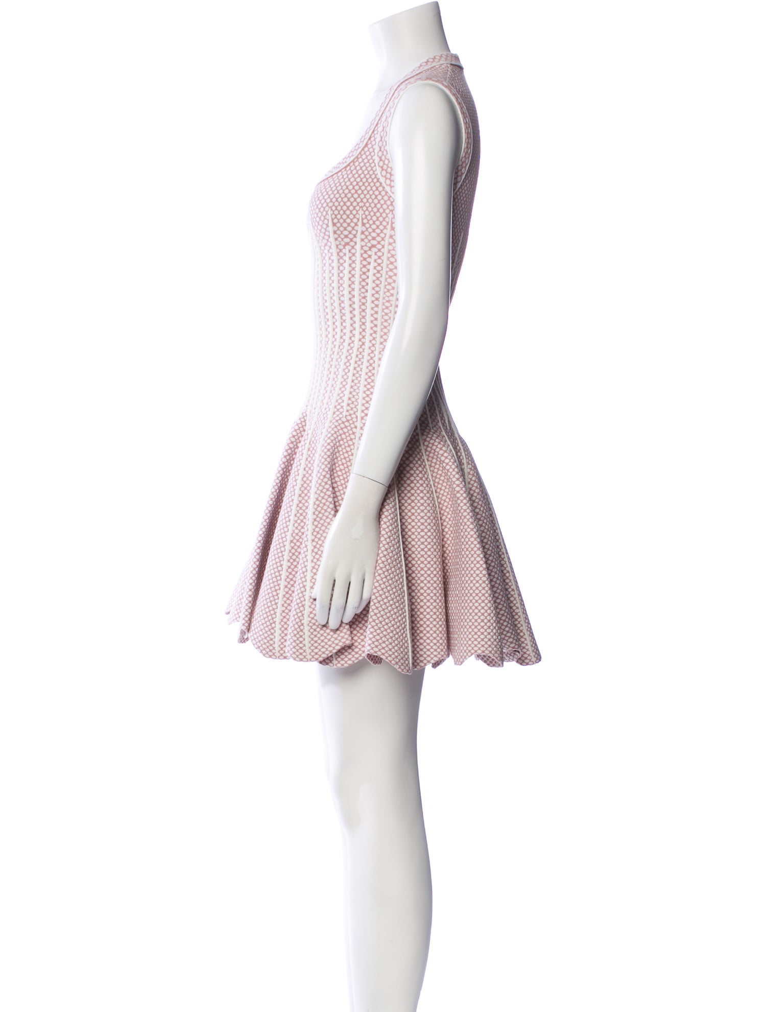 Alaïa Polka Dot Print Mini Dress