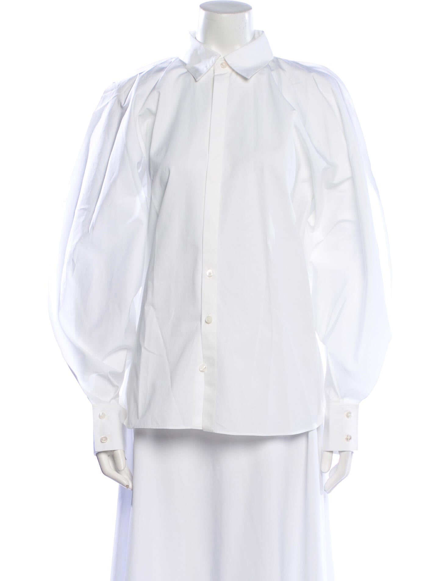 Alaïa Long Sleeve Button-Up Top