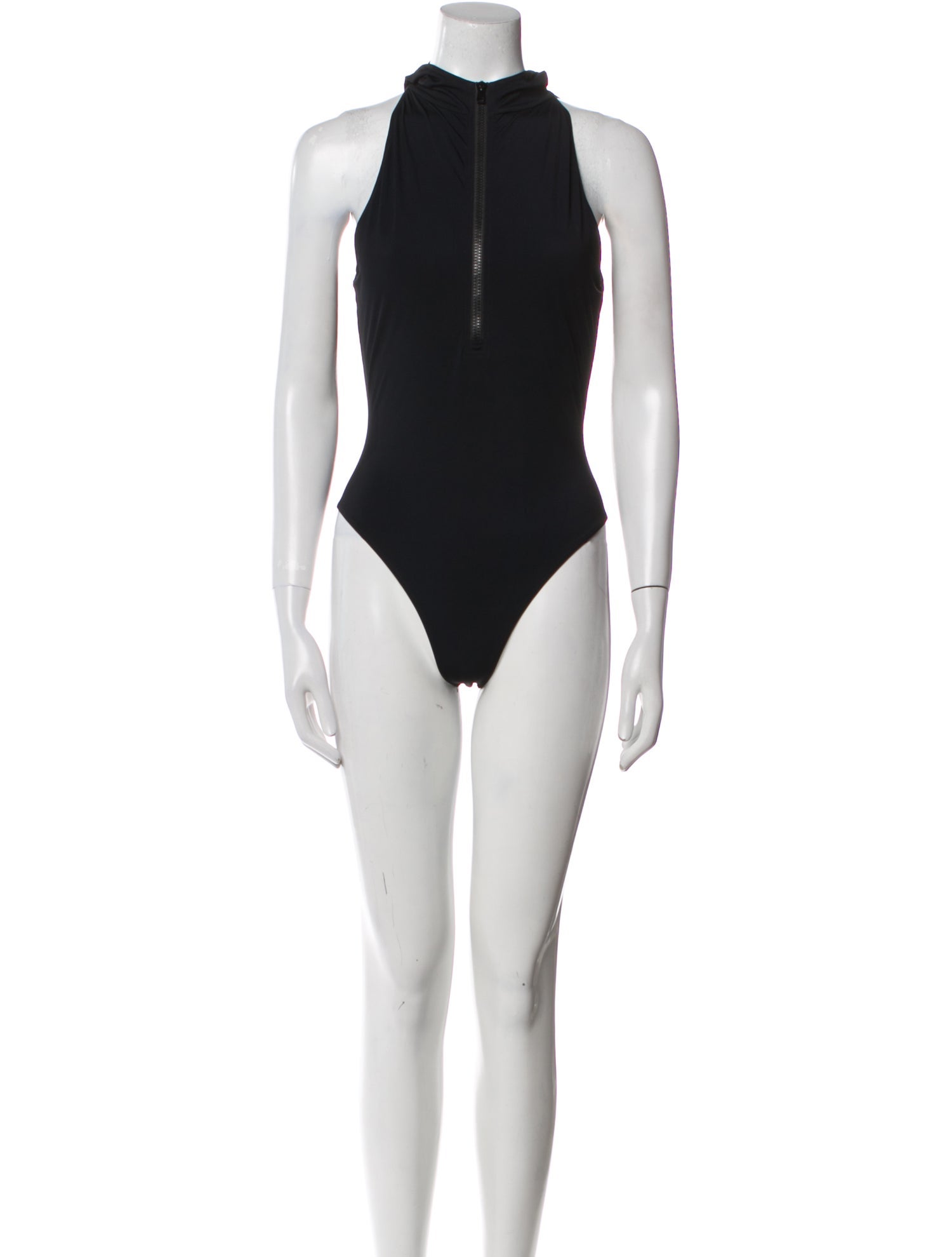 Alaïa Mock Neck Sleeveless Bodysuit