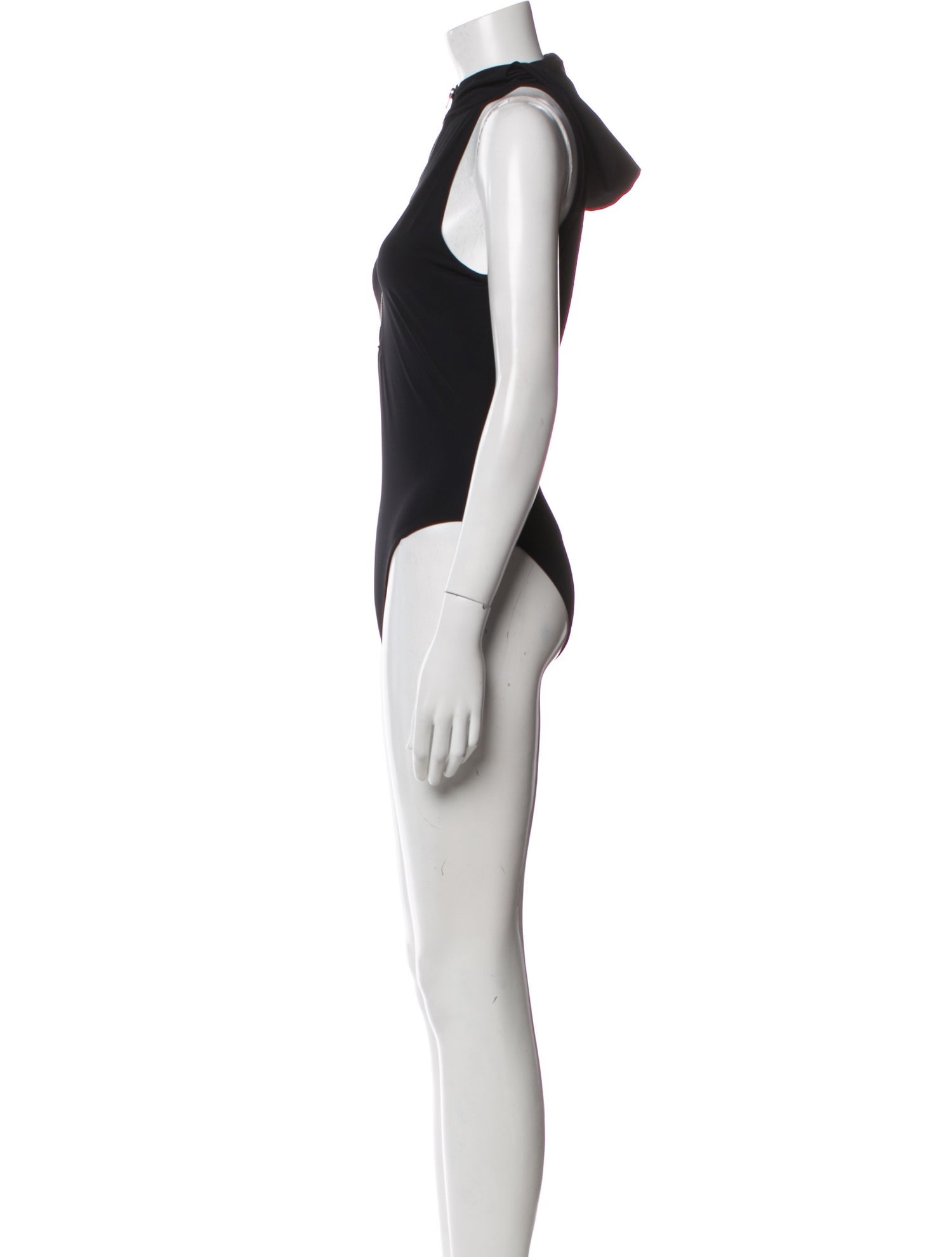 Alaïa Mock Neck Sleeveless Bodysuit