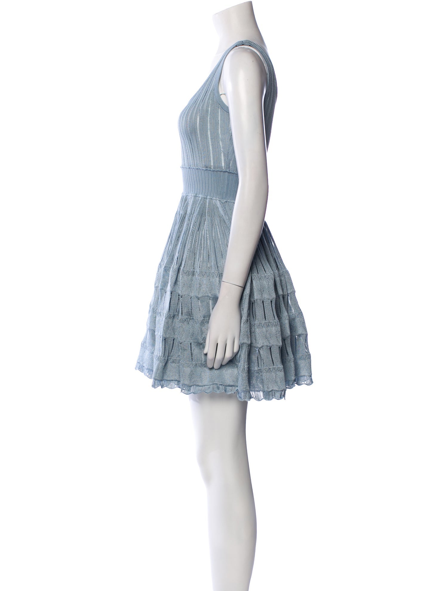 Alaïa Striped Mini Dress