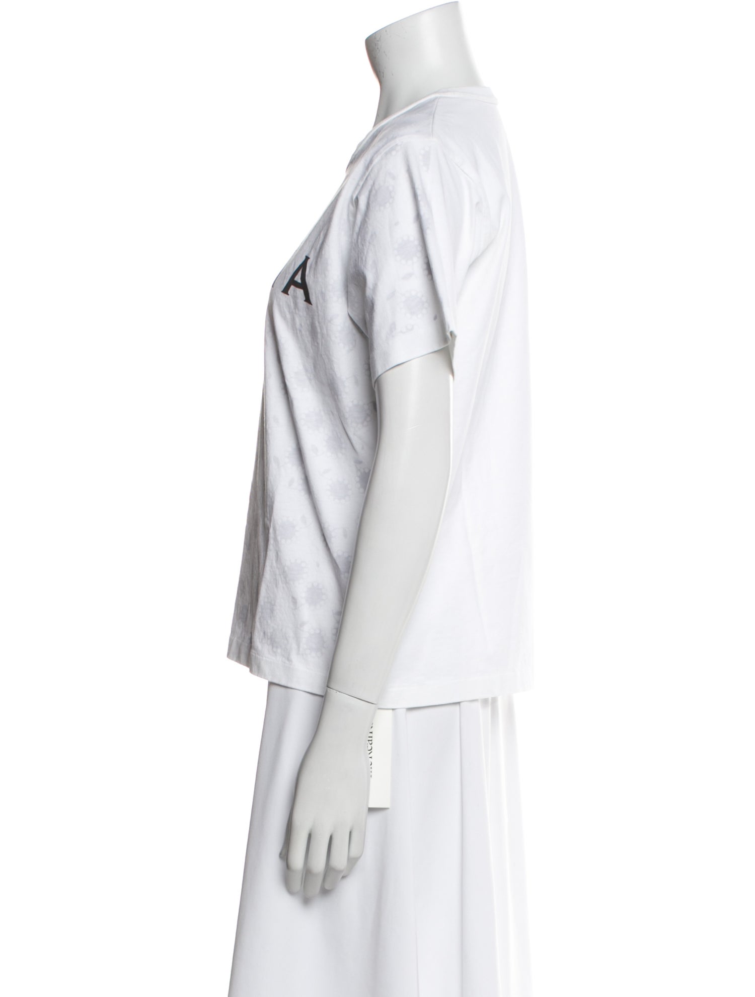 Alaïa Graphic Print Crew Neck T-Shirt