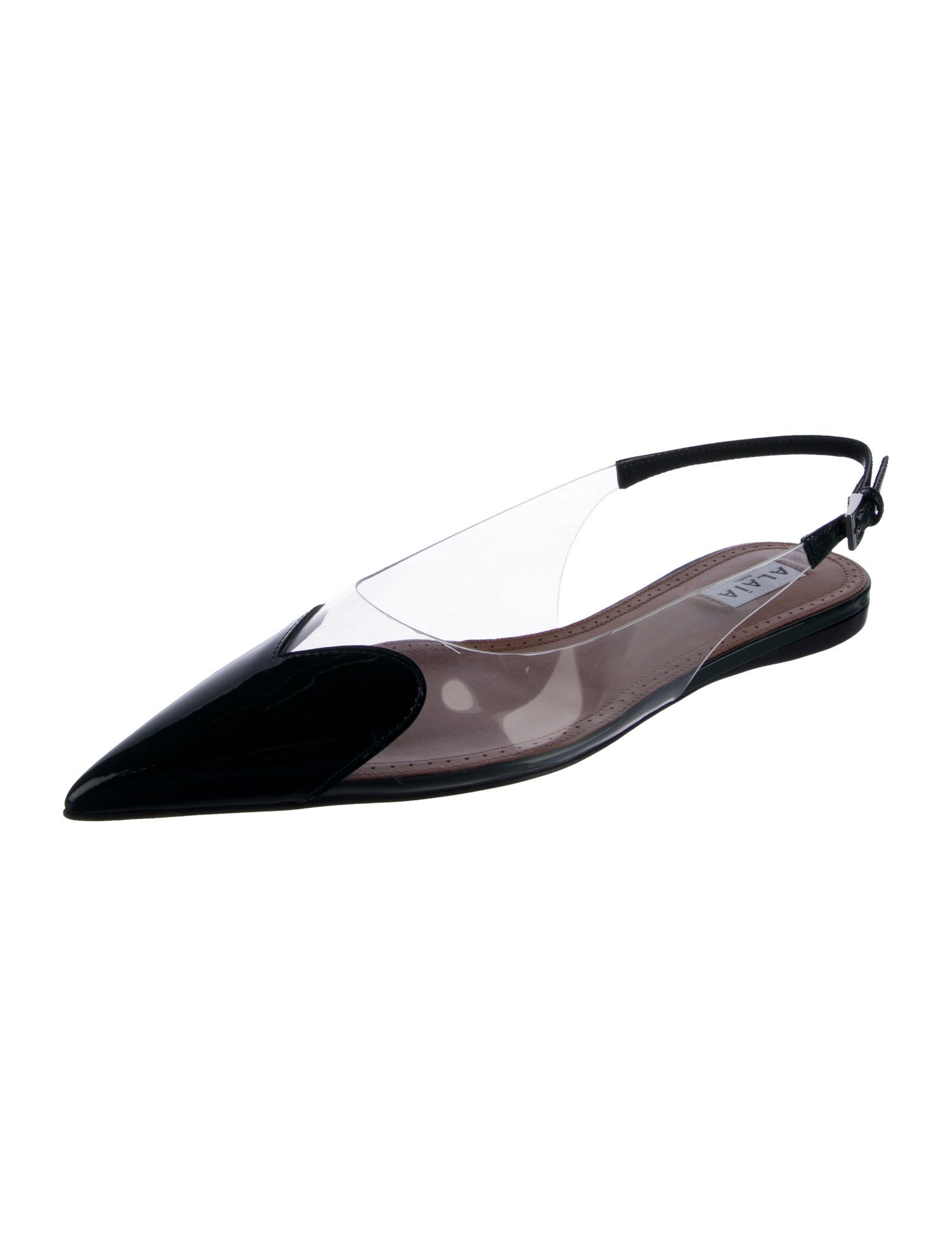 Alaïa Patent Leather Slingback Flats