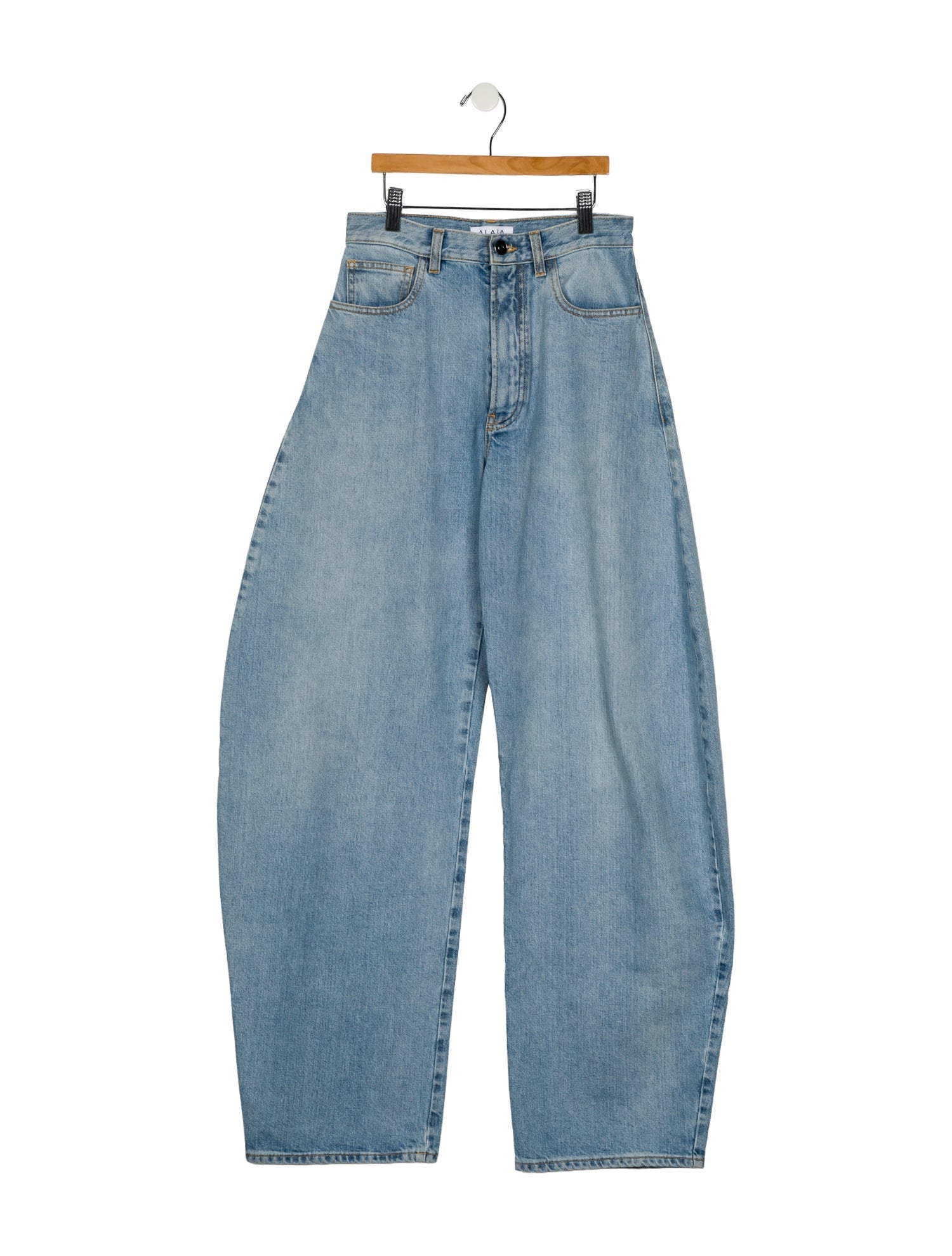 Alaïa High-Rise Straight Leg Jeans