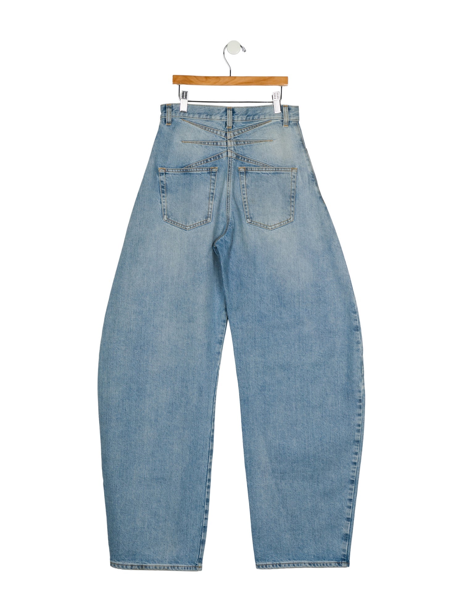 Alaïa High-Rise Straight Leg Jeans