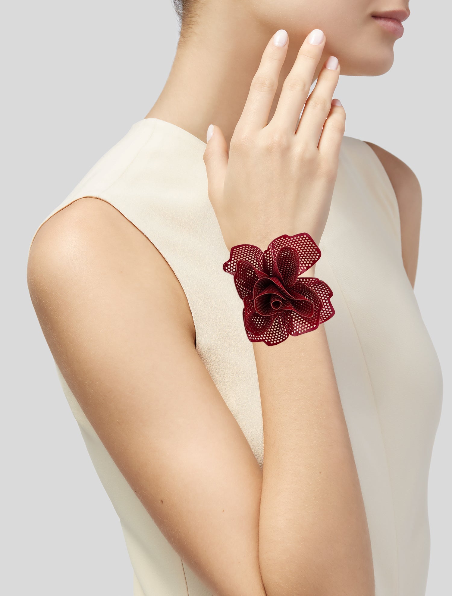 Alaïa Patent 'Fleur' Bracelet