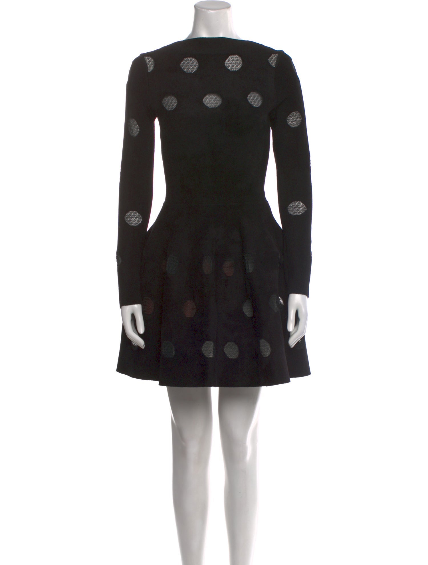 Alaïa Polka Dot Print Mini Dress