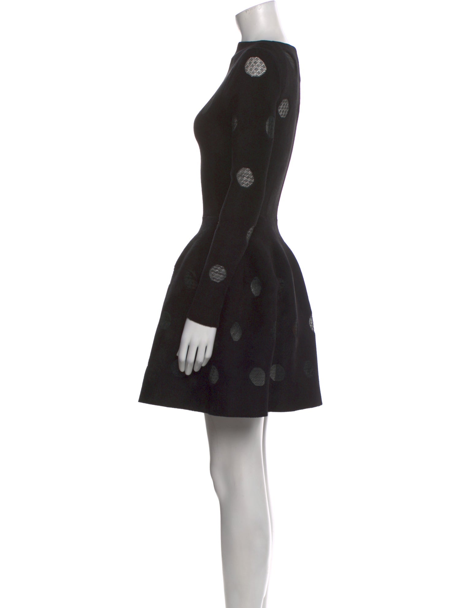 Alaïa Polka Dot Print Mini Dress