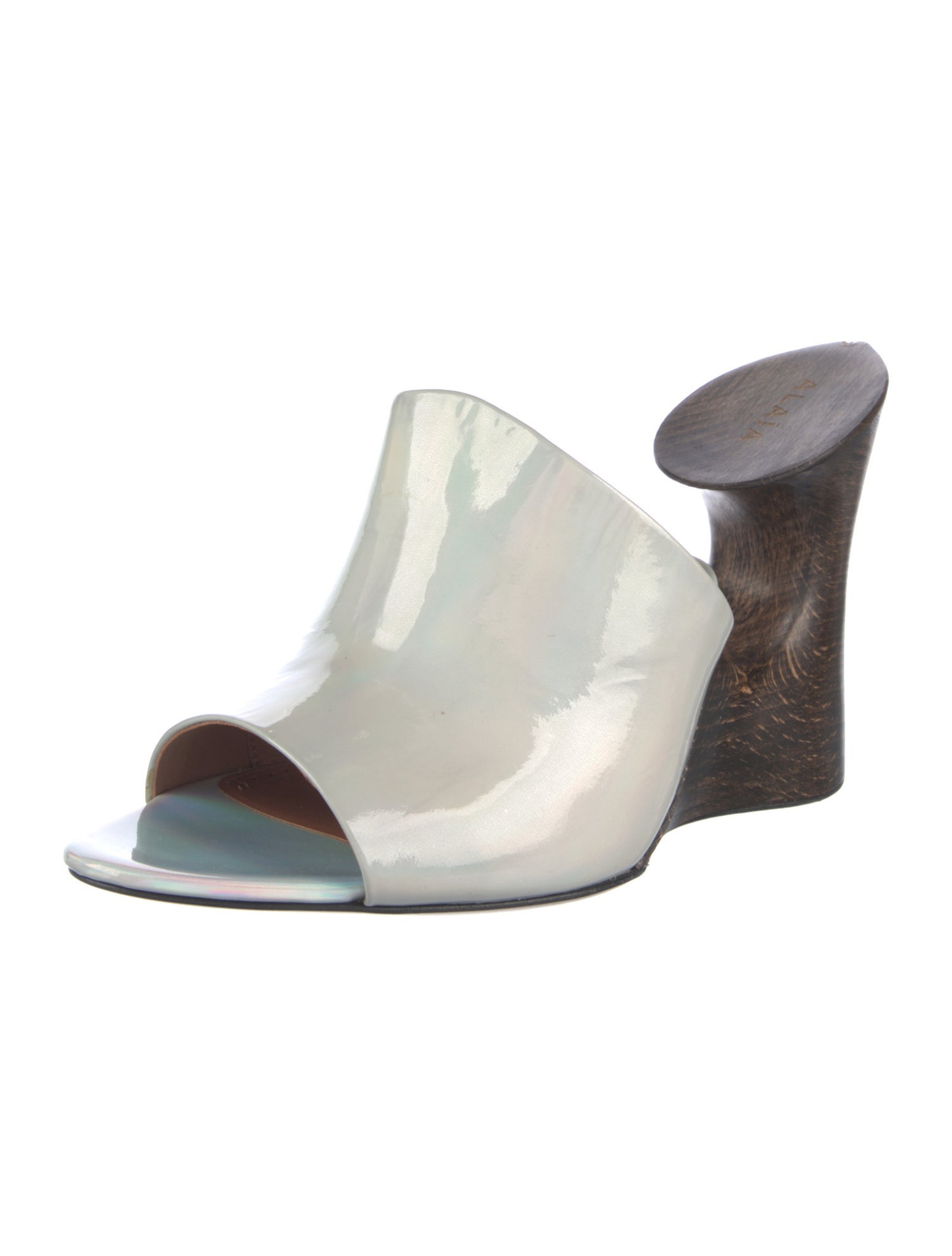 Alaïa Patent Leather Slides