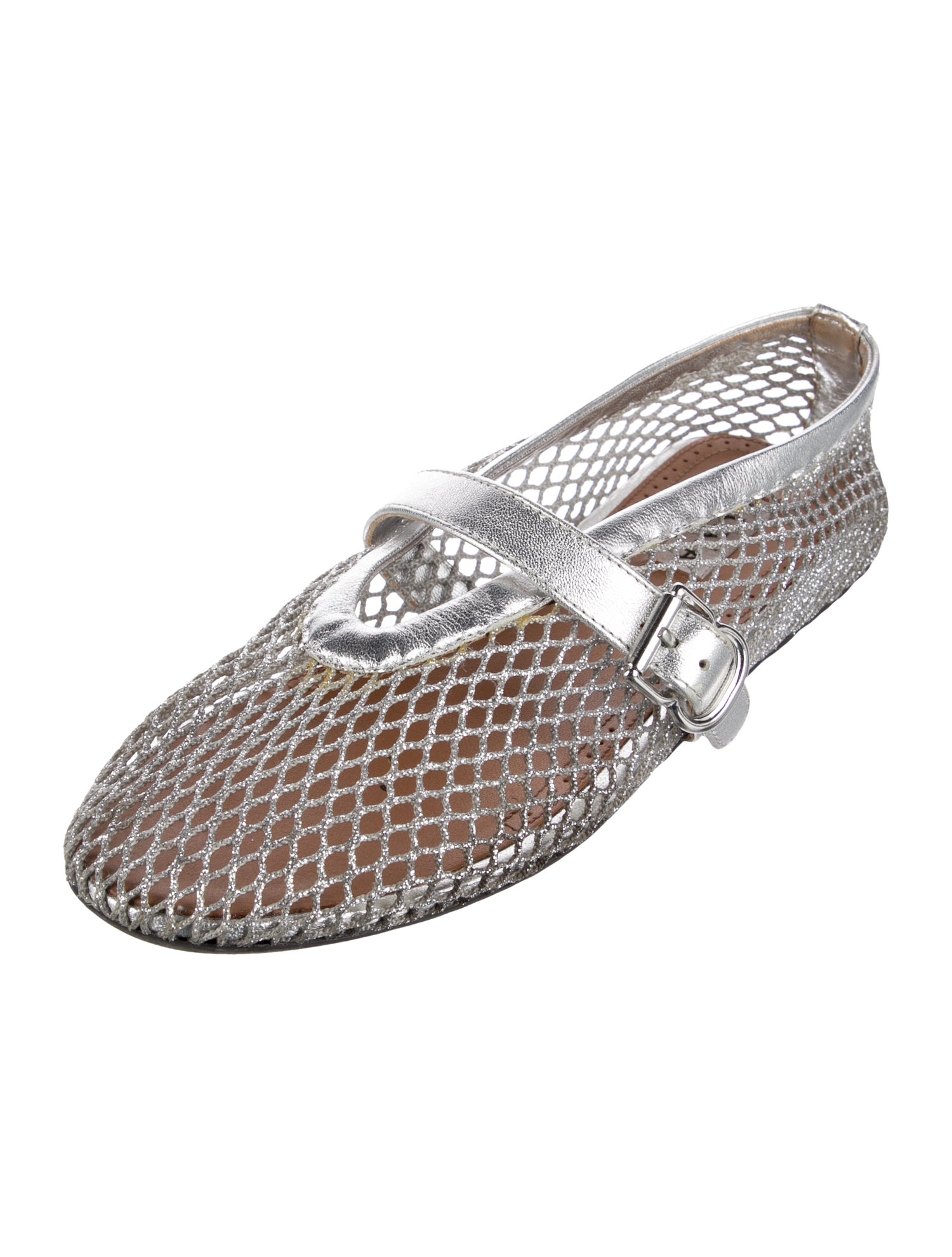 Alaïa Mesh Mary Jane Flats