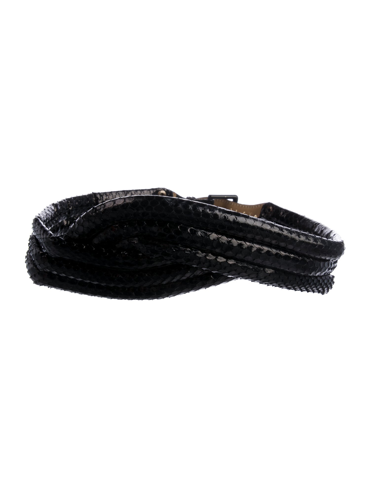 Alaïa Wide Python Waist Belt