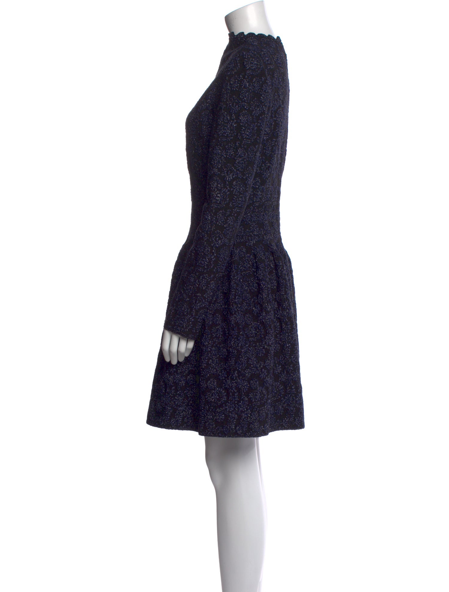 Alaïa Floral Print Knee-Length Dress