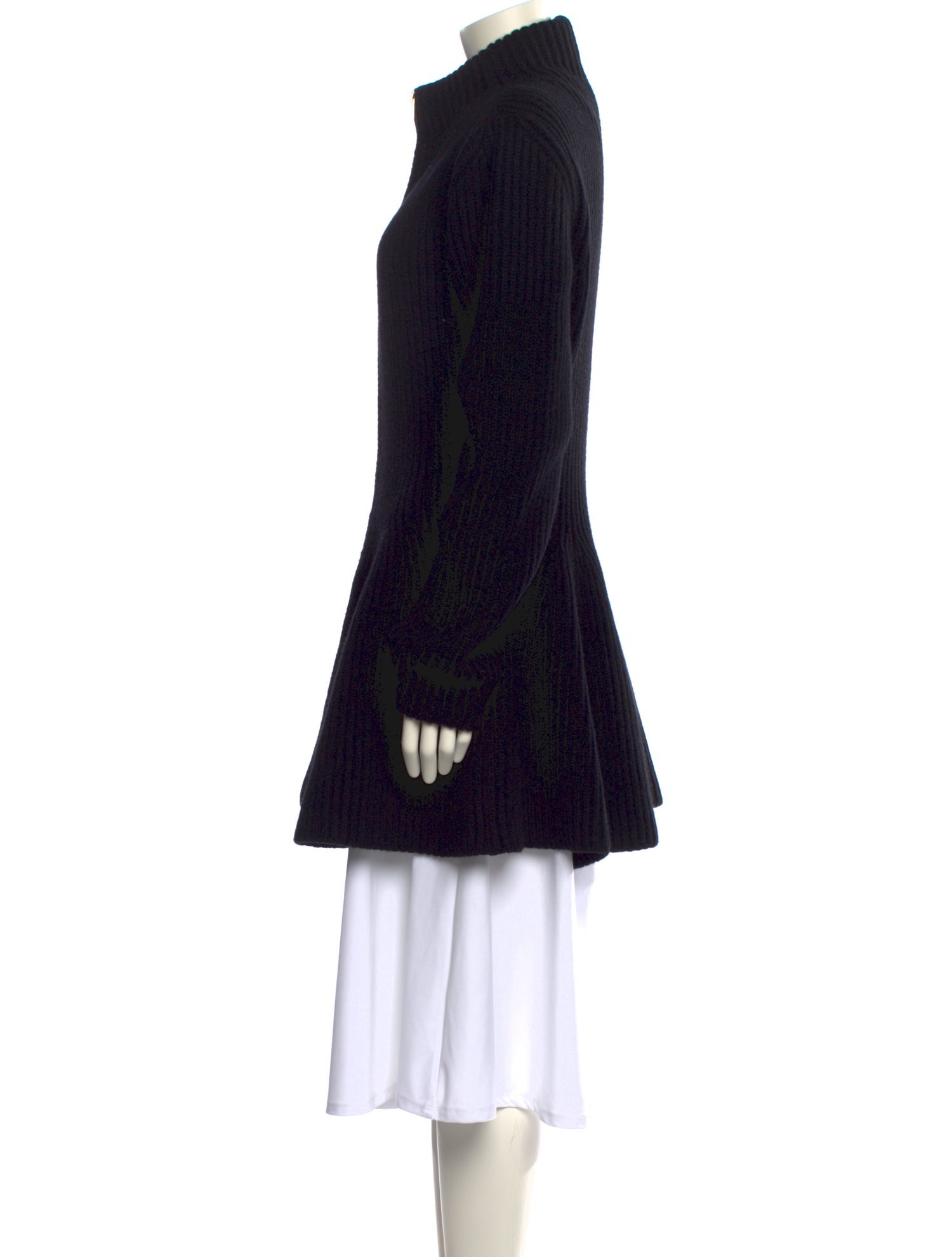 Alaïa Wool Mock Neck Sweater