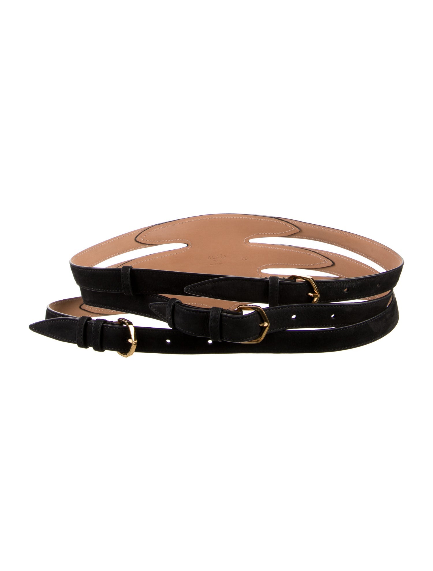 Alaïa Wide Leather Waist Belt