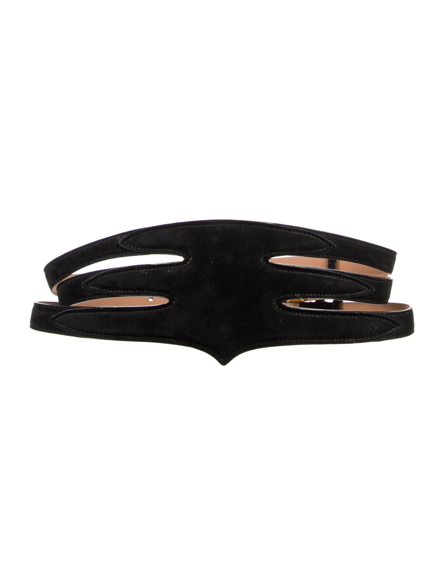 Alaïa Wide Leather Waist Belt