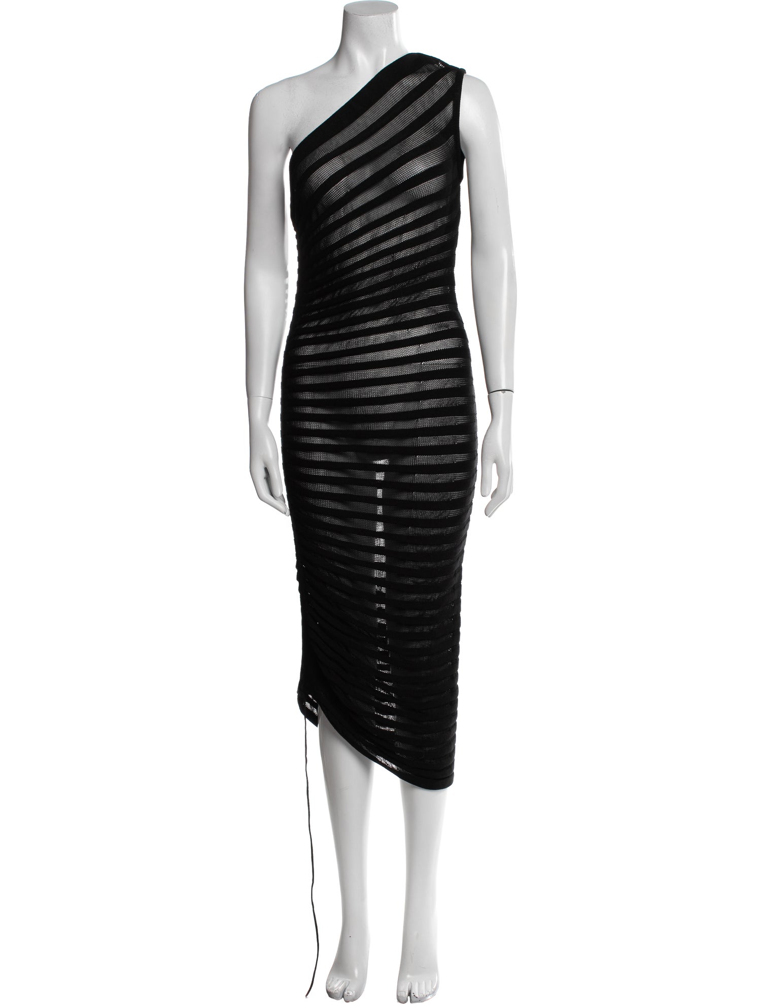 Alaïa One-Shoulder Knee-Length Dress