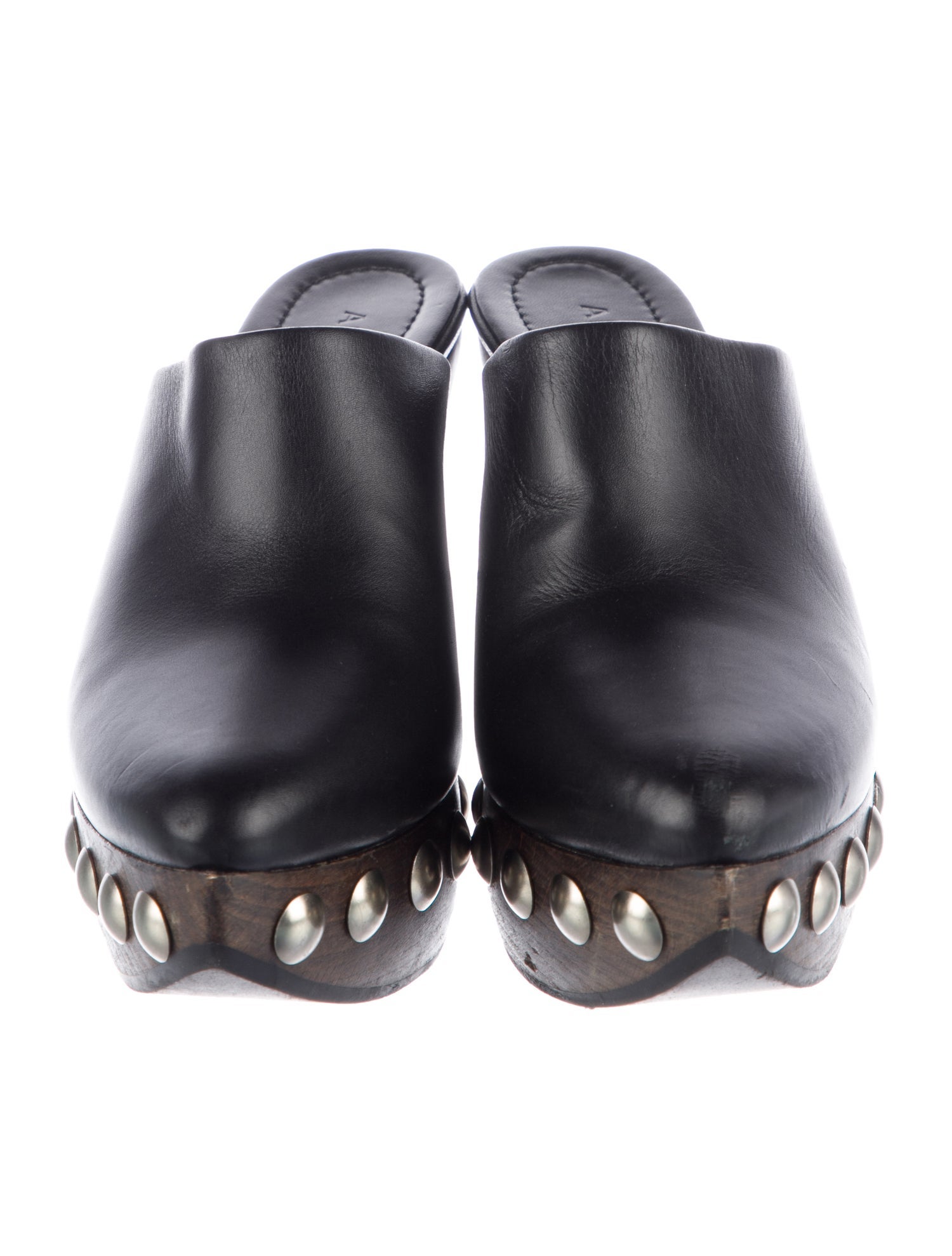 Alaïa Leather Studded Accents Mules