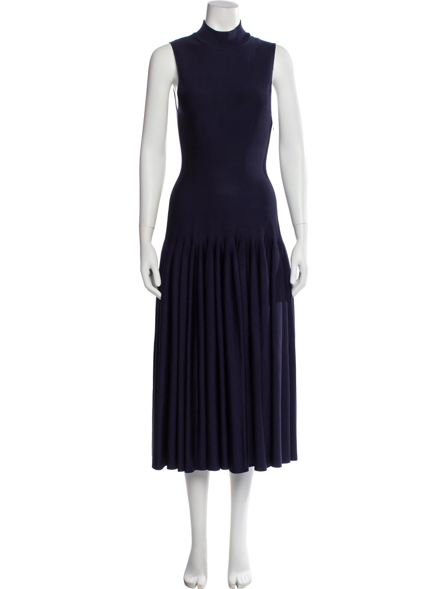 Alaïa Mock Neck Long Dress